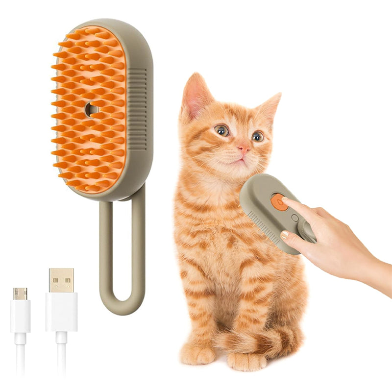Cepillo de vapor 3 en 1 para gatos